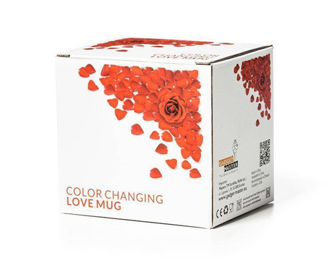 Magiczny kubek ceramiczny Serduszka