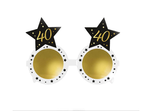 Okulary Gwiazdki na 40 urodziny - 1 szt.