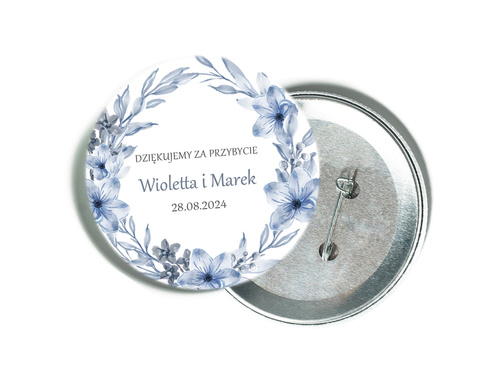 Personalizowane podziękowanie z magnesem na Wesele - 12 szt.