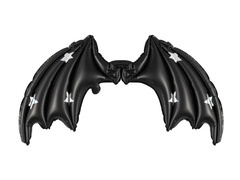 Balon foliowy Skrzydła Nietoperza czarne - 85 x 50 cm - 1 szt.