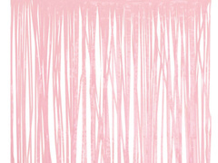 Kurtyna - zasłona na drzwi jasnoróżowa - 100 x 200 cm