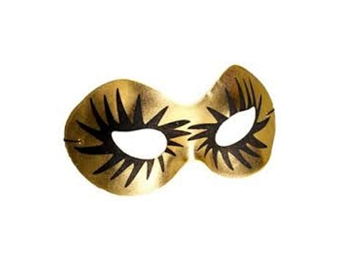 Maska karnawałowa wenecka złota - 1 szt.