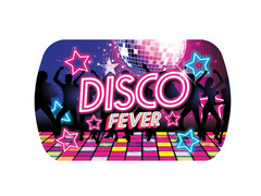 Tacka plastikowa Disco Fever - 39 x 24 cm - 1 szt.