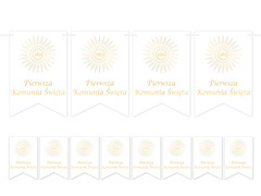 Baner flagi na Komunię Świętą - 5 m