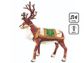 Dekoracja stojąca Renifer - 143 cm - 1 szt.