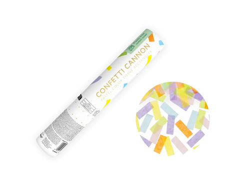 Tuba strzelająca - pastelowe konfetti - 20 cm - 1 szt.