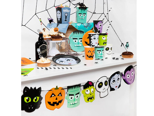 Kubeczki papierowe na Halloween Monsters - 6 szt.