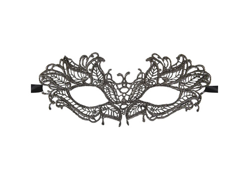 Maska koronkowa grafitowa - 1 szt.
