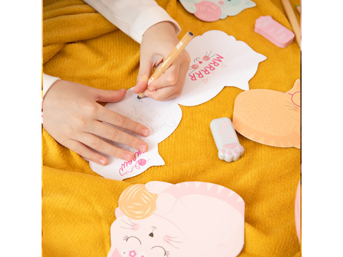 Zaproszenia urodzinowe Kotki - 6 szt.