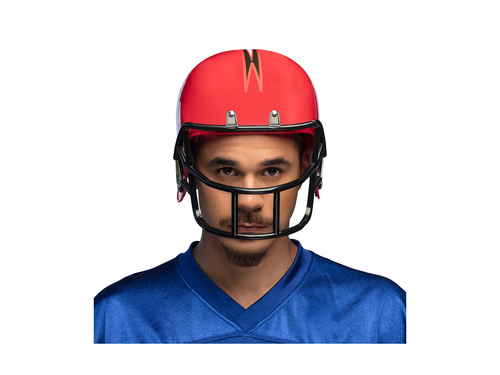 Hełm futbolowy amerykański czerwony