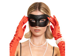 Maska karnawałowa - czarna - 1 szt.