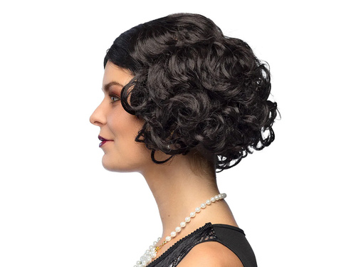 Peruka Retro czarna - 1 szt.