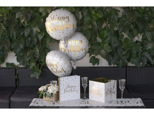 Pudełko na koperty z życzeniami, prezentami Happy Birthday - 1 szt.