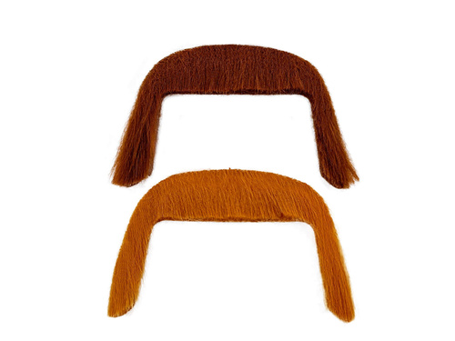 Wąsy brązowe w stylu lat 70-tych - 1 szt.