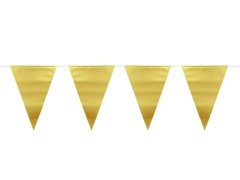 Baner flagi metaliczny złoty - 6 m - 1 szt.