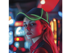 Czapka LED zielona - 1 szt.