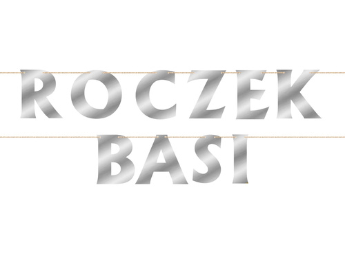 Baner Personalizowany srebrny - 20 liter