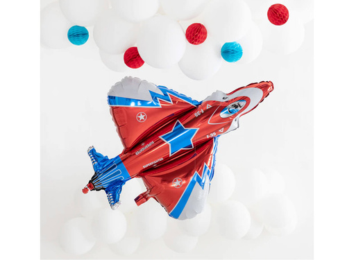 Balon foliowy Myśliwiec czerwony - 103 cm - 1 szt.