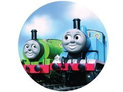 Dekoracyjny opłatek tortowy Tomek i Przyjaciele - 20 cm