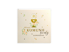 Zaproszenia na I Komunię Świętą - 5 szt.