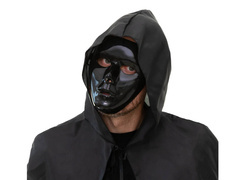 Maska na Halloween czarna - 1 szt.