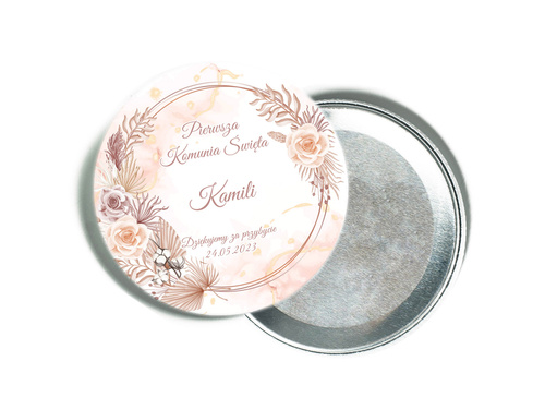 Personalizowane podziękowanie z magnesem na I Komunię Świętą - 12 szt.