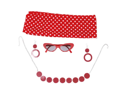 Zestaw dodatków w stylu lat 50-tych - 4 szt.