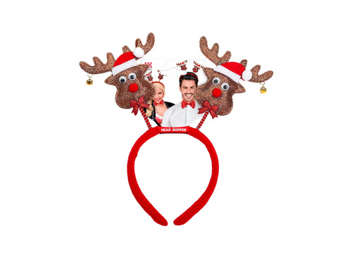 Opaska na głowę renifery z dzwonkami
