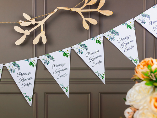 Baner flagi na Komunię Świętą - 5 m