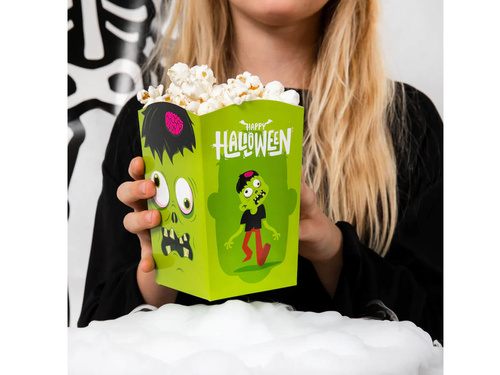 Pudełka halloweenowe na popcorn Monsters - 6 szt.
