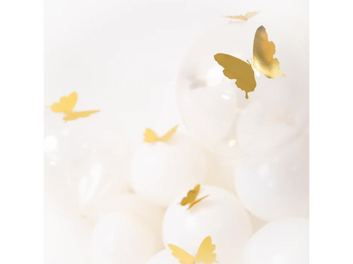 Naklejki motylki złote - 12 szt.