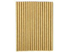 Słomki rurki kraftowe - 18 szt.