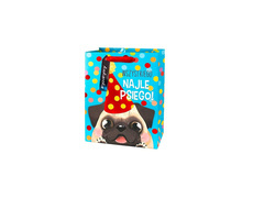 Torebka prezentowa Mops - mała - 1 szt.