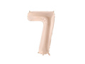 Balon foliowy cyfra 7 ciemnobeżowa - 72 cm - 1 szt.