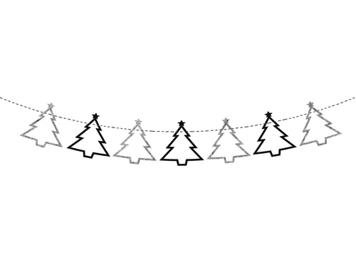 Girlanda na Boże Narodzenie Choinka - 12 szt.