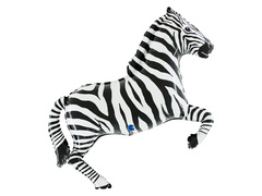 Balon foliowy Zebra - 73 x 80 cm - 1 szt.