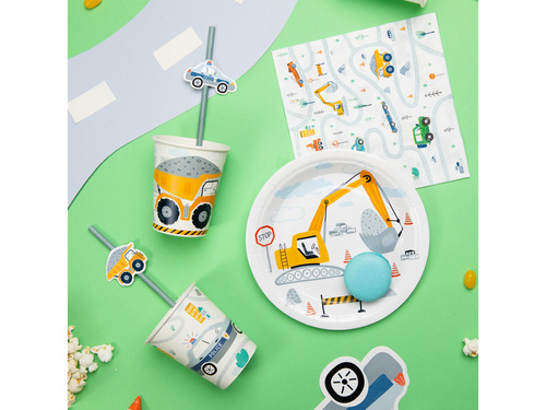 Kubeczki papierowe Auta - 220 ml - 6 szt.