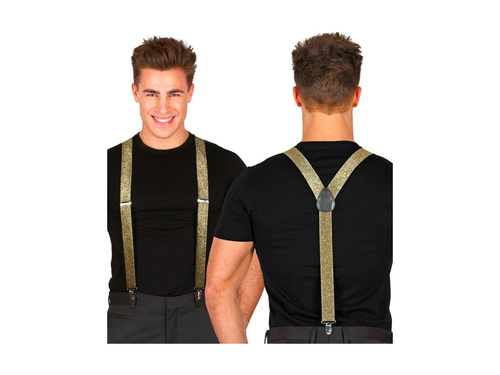 Złote lurexowe szelki