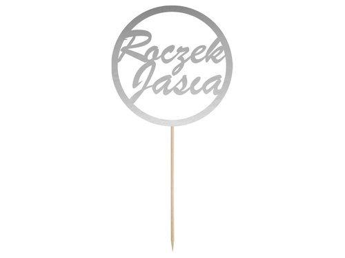 Topper na tort na roczek - personalizowany - 1 szt.