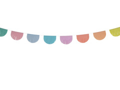 Girlanda papierowa Frędzle pastelowe - 600 cm - 1 szt.