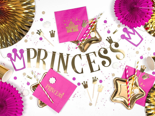 Talerzyki papierowe Gwiazda złote - 18 cm - 6 szt.