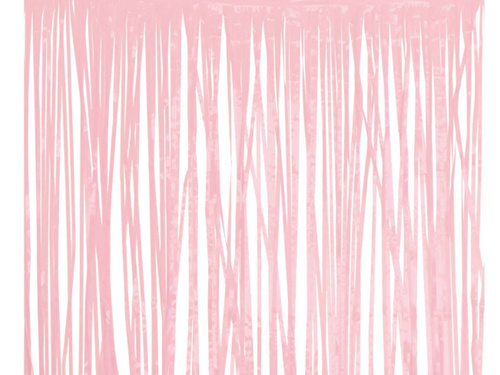 Kurtyna - zasłona na drzwi jasnoróżowa - 100 x 200 cm