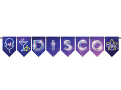 Baner wiszący flagi Disco Neon - 5 m