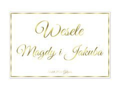 Plakat Weselny personalizowany - 90x60 cm