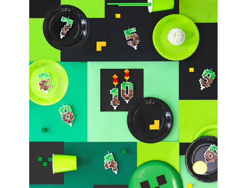 Świeczka cyferka Piksele - 7 - 1 szt.