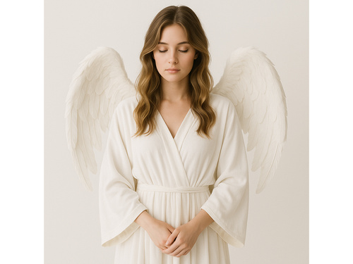 Skrzydła anioła białe - 80 x 60 cm - 1 szt.