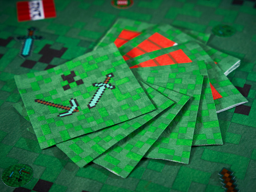 Serwetki urodzinowe Piksele - 33 cm - 20 szt.