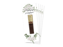 Podziękowanie dla gości weselnych Merci - 5 szt.