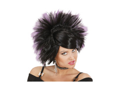 Peruka Rock Princess czarno-fioletowa