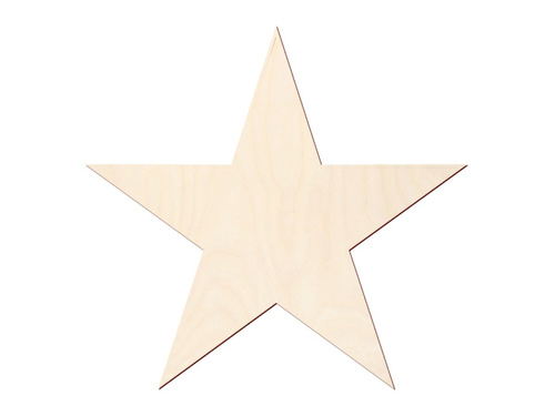 Drewniane scrapki gwiazdy - 10 szt